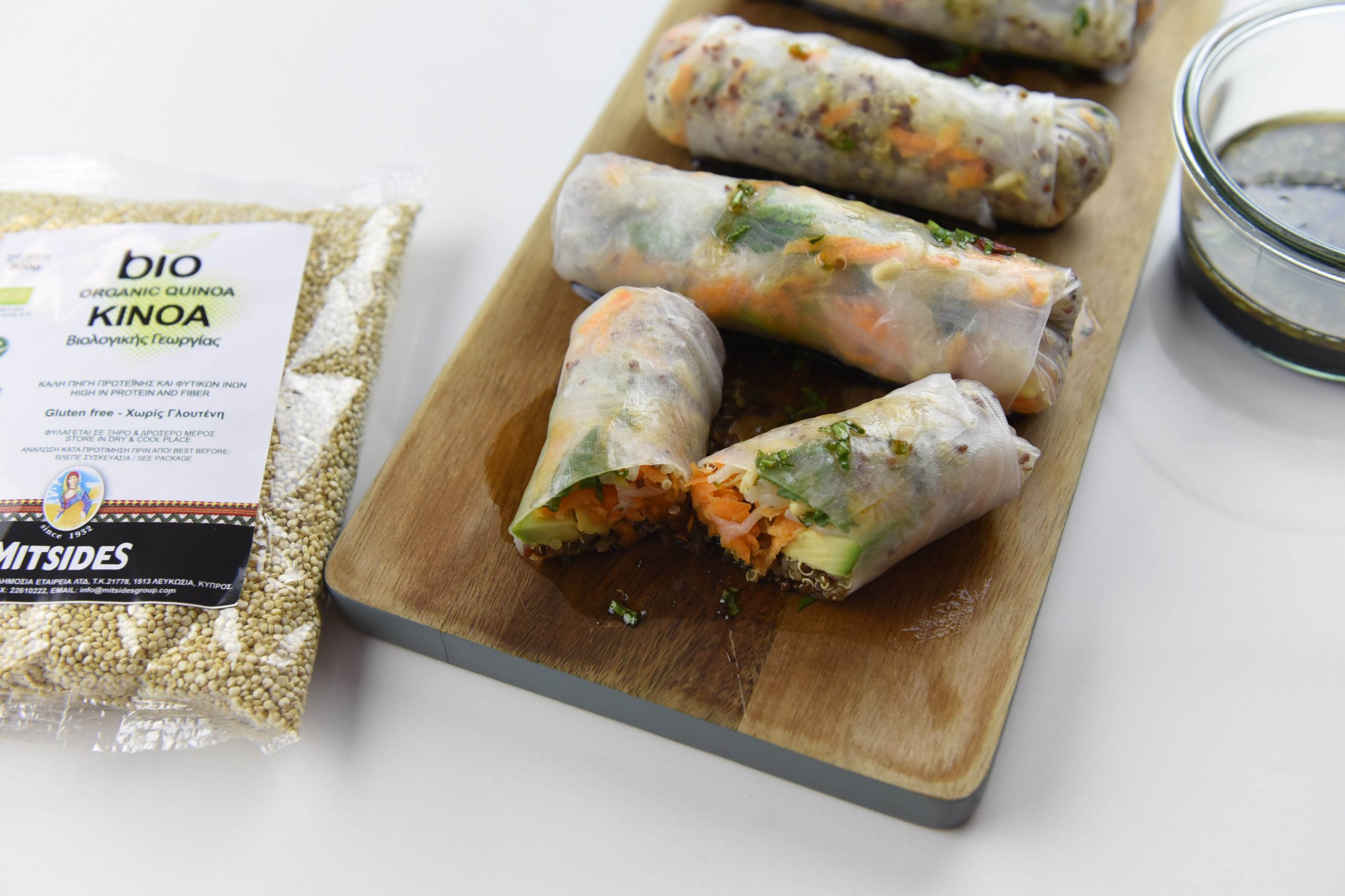 Vietnamese spring rolls with quinoa - Mitsides Group