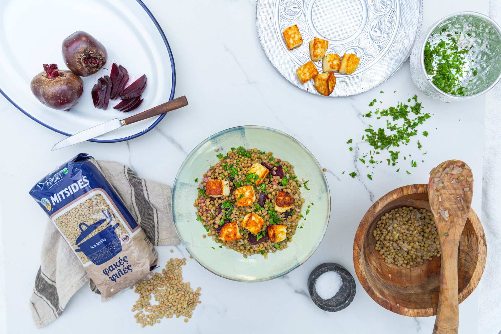 Lentil & beetroot salad - Mitsides Group